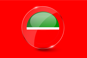 Tatarstan Flag Glossy Round Button flag
