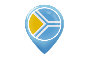 Tuva Flag Map Pin Icon flag