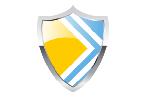 Tuva Flag with Medieval Heater Shield flag