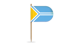 Tuva Flag for Desk, Table flag