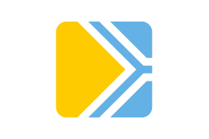 Tuva Flag Square Rounded Shape flag