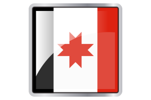 Udmurt Flag Square icon flag