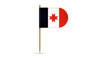 Udmurt Flag for Desk, Table flag