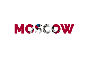 Moscow Text Art flag