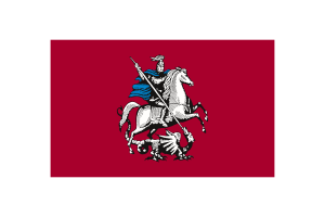 Moscow Flag Vector Illustration flag