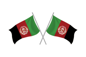 Afghan Waving Friendship Flag flag