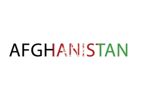 Afghanistan Text Art flag