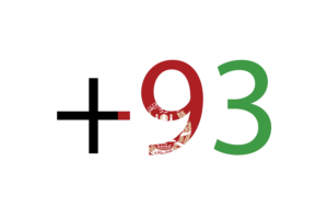 Afghanistan Calling Code flag