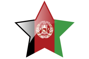 Afghanistan Flag Star Icon flag