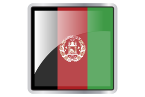 Afghanistan Flag Square icon flag
