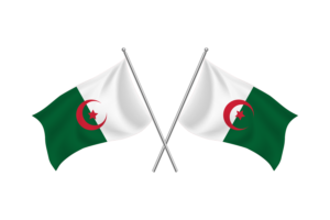Algeria Waving Friendship Flag flag