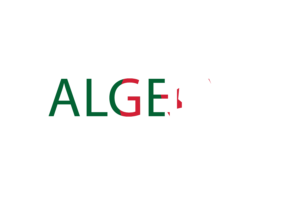 Algeria Text Art flag