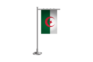 3d Algeria Standing Flag flag