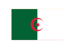 Algeria Flag Rectangle Vector Illustration flag