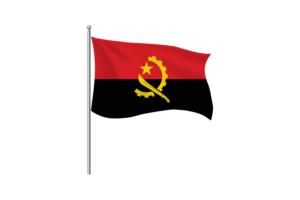 Angola Flag Clipart flag
