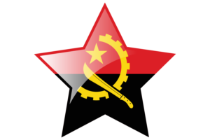 Angola Flag Star Icon flag