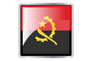 Angola Flag Square icon flag