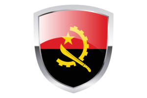 National Flag of Angola Clipart flag