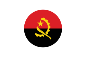 Angola Flag Circle Vector Free flag