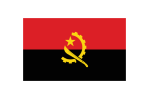 Angola Flag Rectangle Vector Illustration flag