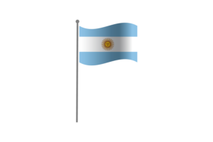 Waving Flag of Argentina flag