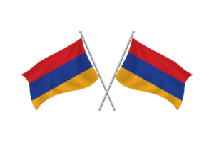 Armenia Waving Friendship Flag flag
