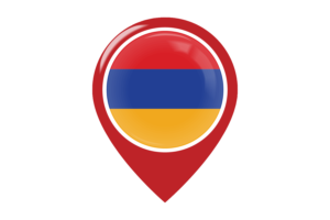 Armenia Flag Map Pin Icon flag