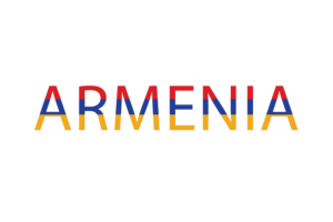 Armenia Text Art flag
