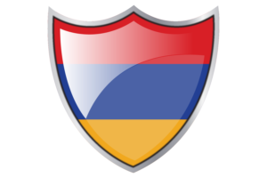Shield with Flag of Armenia flag