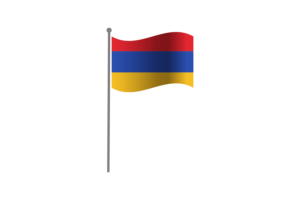 Waving Flag of Armenia flag