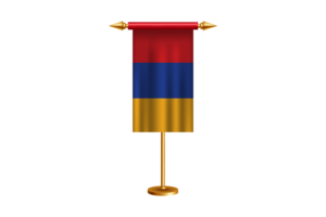 Armenia Ceremonial Flag Vector Free flag