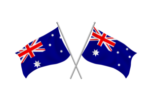 Australia Waving Friendship Flag flag