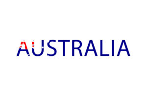 Australia Text Art flag