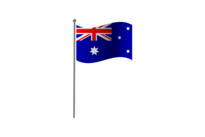 Waving Flag of Australia flag