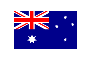 Australia Flag Triangle Vector Illustration flag