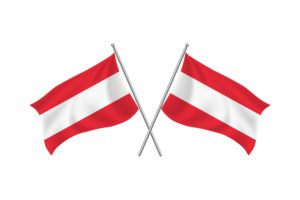 Austria Waving Friendship Flag flag