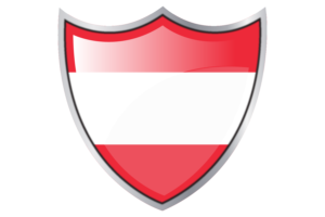 Shield with Flag of Austria flag