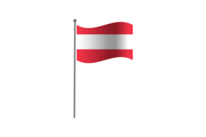 Waving Flag of Austria flag
