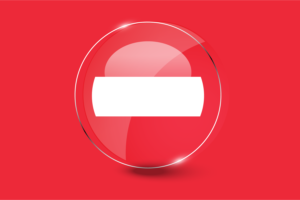 Austria Flag Glossy Round Button flag