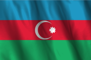 National Flag of Azerbaijan flag