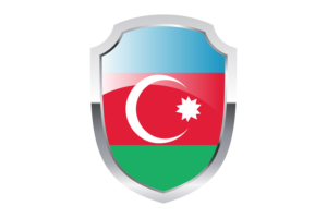 Azerbaijan Shield Logo flag
