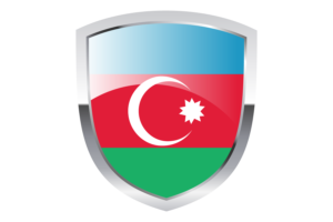 National Flag of Azerbaijan Clipart flag