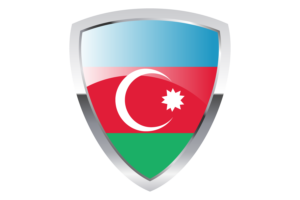 Azerbaijan Shield Flag flag