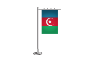 3d Azerbaijan Standing Flag flag