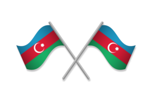 Azerbaijan Flag Emblem Vector Free flag