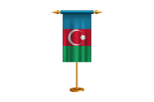 Azerbaijan Ceremonial Flag Vector Free flag