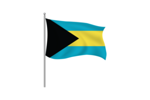 Bahamas Map Clipart flag