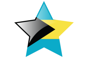 Bahamas Flag Star Icon flag
