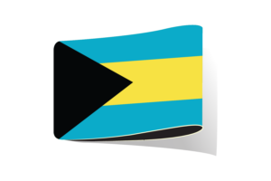 Bahamas Flag Illustration Clipart flag
