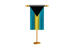 Bahamas Ceremonial Flag Vector Free flag